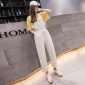 实拍2019新款休闲裤女宽松韩版显瘦连体工装裤子